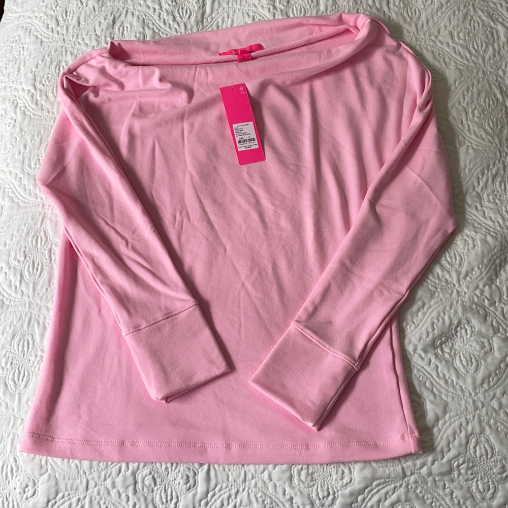 Lilly Pulitzer Sheera Top - Heathered Pink blossom - Small